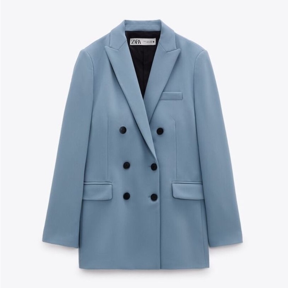 Blue double breasted blazer - Picture 9 of 9